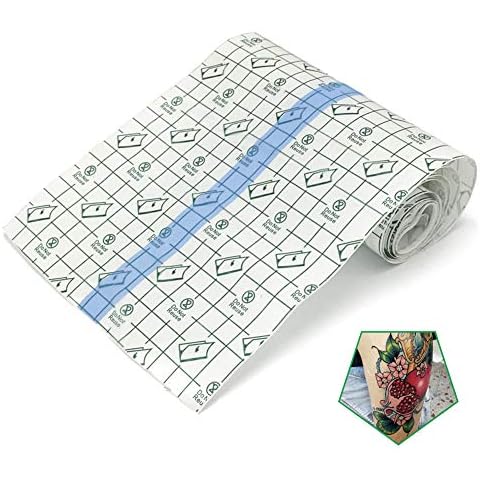 Tattoo Aftercare Bandage Roll 6"x 2 Yard - Waterproof Transparent Film For Tattoo Initial Healing And Skin Repair Adhesive Tattoo Supply Wrap Cover