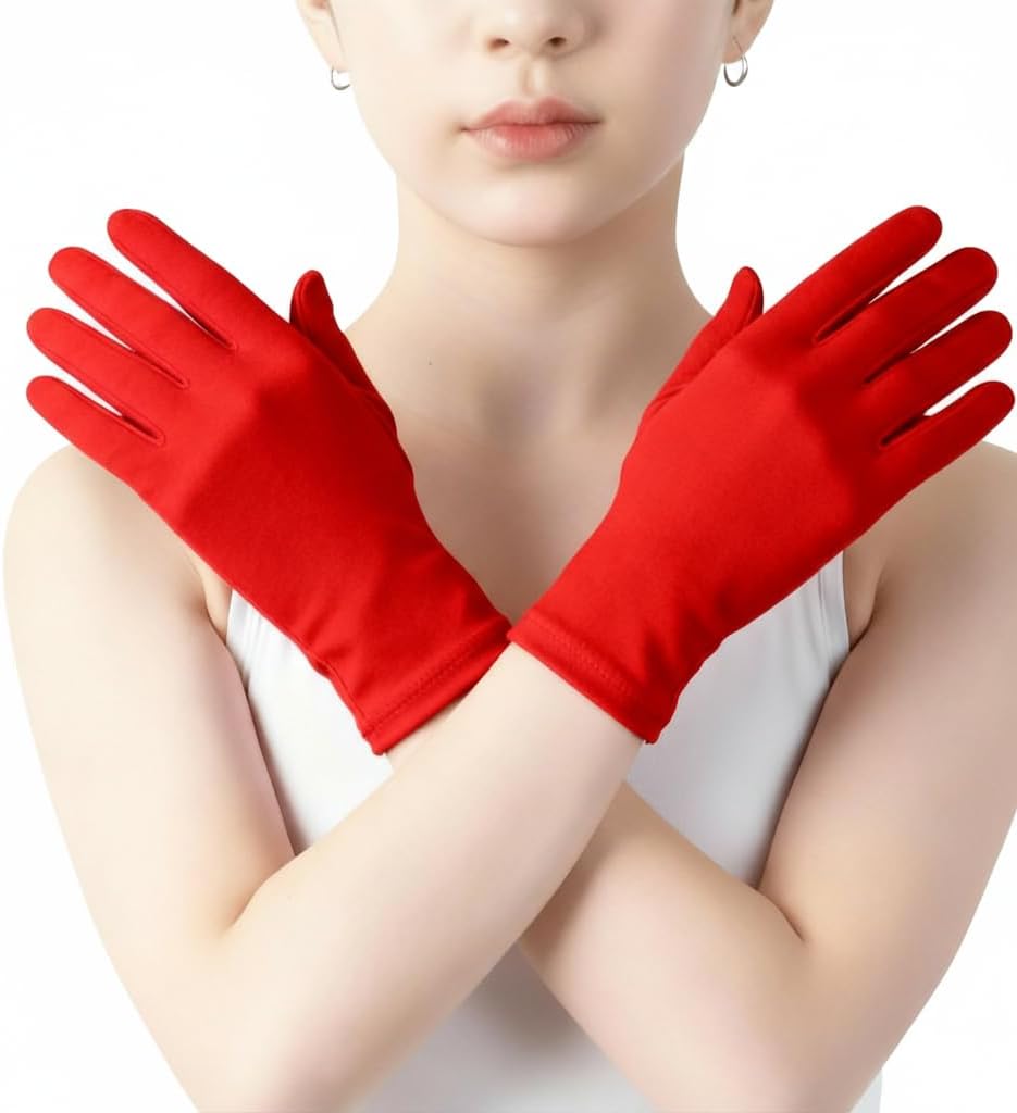 Spandex Opera Gloves 1920s Flapper Accessories Stretchy Gloves for Party Halloween cosplay 9 inchs 23 cm