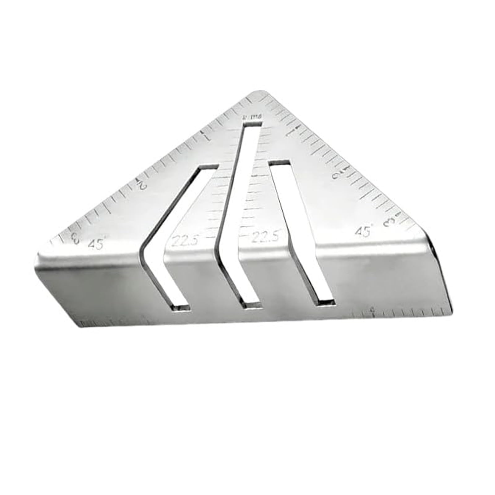 22.5° to 90° Miter Square, High Precision Miter Triangle Ruler, Fits Square Tubing, Round Pipes, Angle Iron, Layout Protractor Triangle Square for Woodworking & Metalworking (10 Inch)