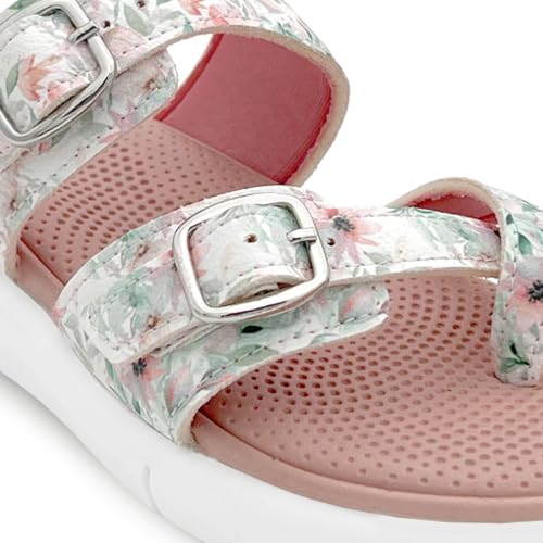Image of KazarMax Women Magnolia Lightweight Double Strap | Cushioned | Bounce Back | Comfortable Flat Sandals