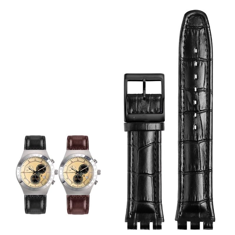 Bracelet de montre en cuir Swatch YRS YCS parfait pour le bureau et les sorties