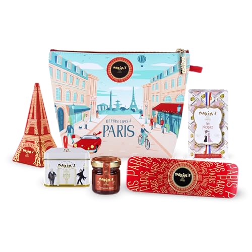 Maxim's de Paris French Gift Set - Bonjour Paris Pouch with Choco...