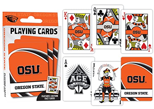 Image of MasterPieces Family Games - NCAA Oregon State Beavers Playing Cards - Officially Licensed Playing Card Deck for Adults, Kids, and Family