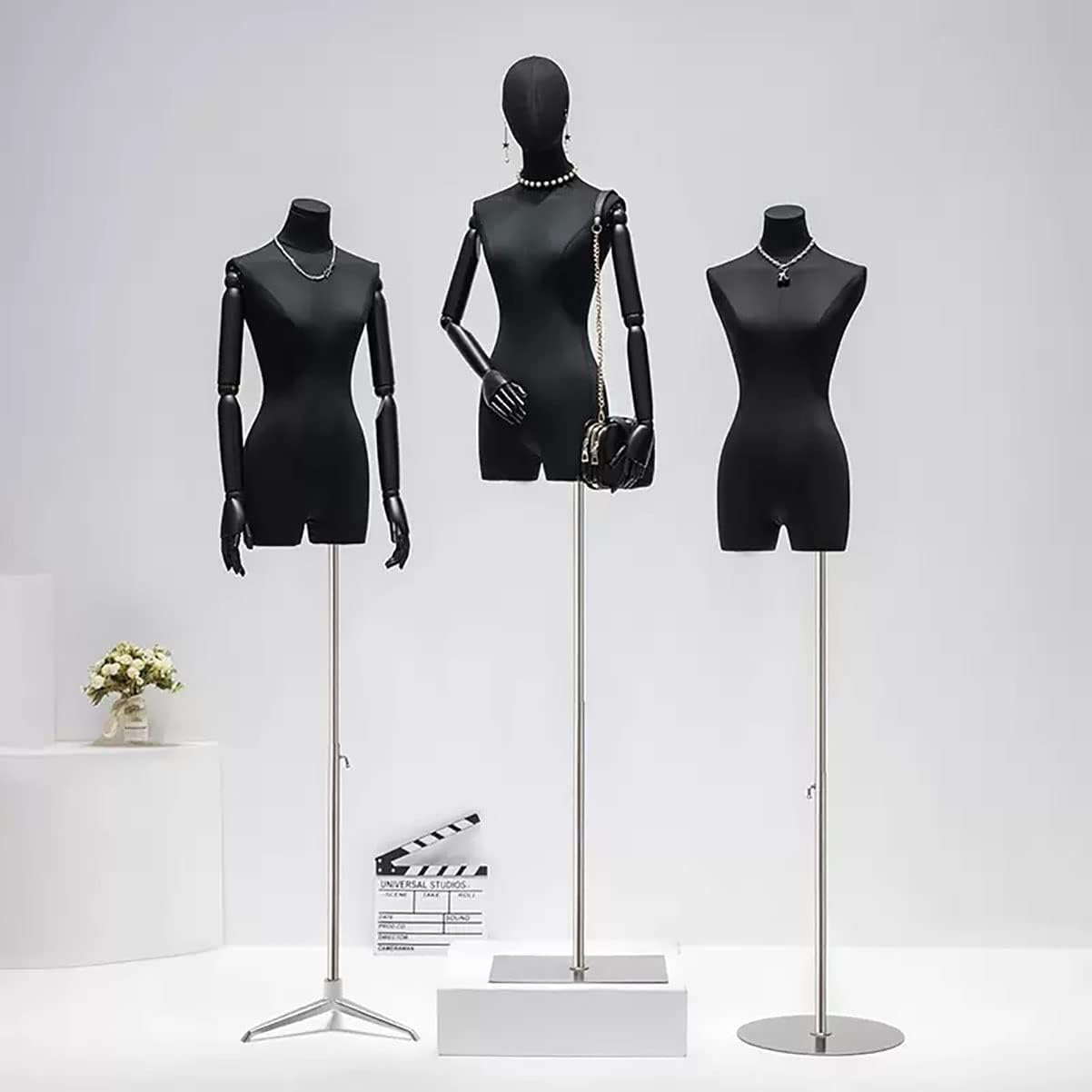 2個入り 女性のドレスフォームマネキン モデルディスプレイマネキンボディ 着脱式マネキン本体 店頭展示モデル ドレスジュエリーのディ