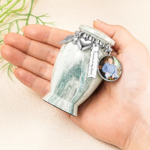 image for Dletay Customized Small Urns for Human Ashes 2.85 Inch Mini Cremation 