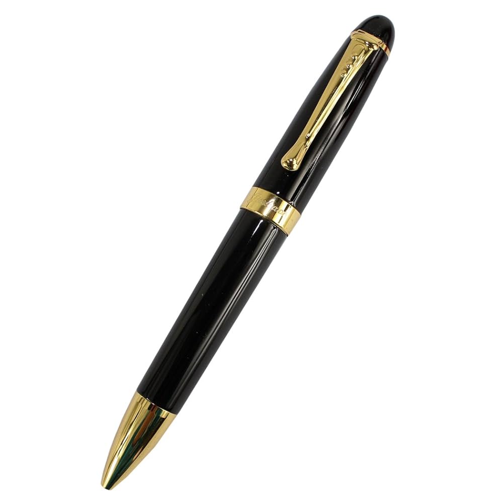 Amazon | Gullor450明るい黒と金色のボールペン | 水性