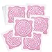 ASTARON 40 Pezzi 12*12 cm Monouso Scarico Doccia Capelli Catcher, Doccia Scarico Capelli Catcher Filtro A Rete Lavello Setaccio Adesivi Raccoglitore Capelli Per Scarico Vasca,Rosa