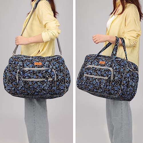 Image of Yarn Storage Organizer, Knitting Crossbody Bag, Large Crochet Bag Tote Gift Yarn Holder Case for Carrying Projects, Knitting Needles, Crochet Hooks and Other Accessories (Paisley)