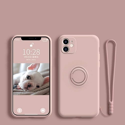 Miniatura 20 de Funda magnética con soporte de anillo para Samsung Galaxy S21 S22 Ultra S20 S21 FE S10 Plus Note 20 S9 Plus, funda de silicona líquida suave, cian