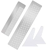 El paquete incluye: Le proporcionamos 2 reglas de pintura de diamante y 2 herramientas de pintura correctora de diamante en nuestro paquete, hay 2 reglas de estilos diferentes, que incluyen estilos de flor de ciruelo y orificios redondos, para satisfacer sus diferentes demandas.