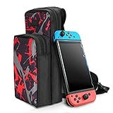 Should Bag Carry Back Pack Case for Nintendo for Switch Accessories Storage, Crossbody Bag Backpack for Travel Carrying