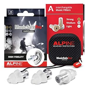 Alpine MusicSafe Pro oordopjes voor muzikanten – waarden je muziekervaring zonder gehoorschade te riskeren, drie…