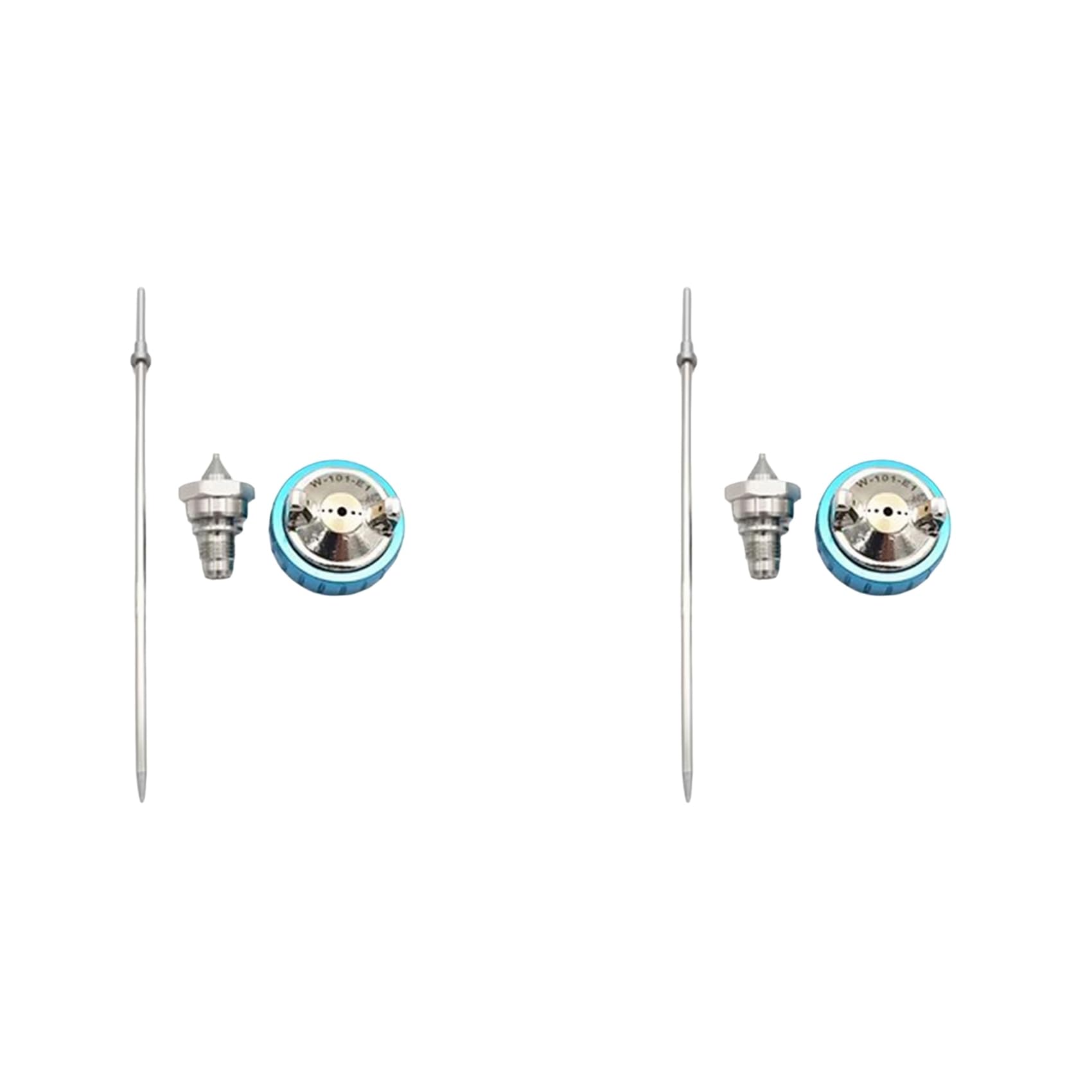Kueohse 2X W-101 - Nozzle Kit Nozzle Needle And Nozzle Cap W101 Hvlp -Feed Paint Nozzle Air - Parts 1.0Mm