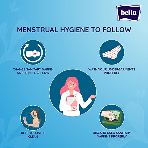 Image of Bella Classic Maxi Softi Pads For Women | Sanitary Napkins | For Sensitive Skin | 28 Cm Long | With Wings | Breathable | For Rash Free Period | Comfort Cussion | Pack Of 4 | 15 Pcs Each