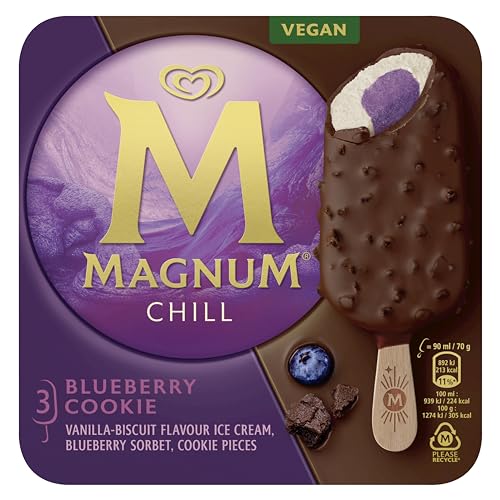 Magnum Helado CHILL Arándano y Cookie 90 ML x3