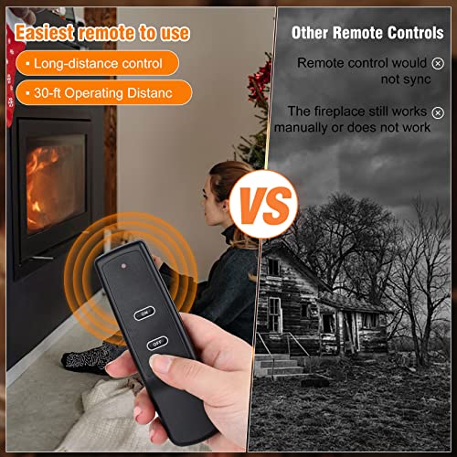 Casmer SR-1001 Gas Fireplace Remote Control System Kit.For Standard Millivolt Valve Appliance.Fit thumb #4