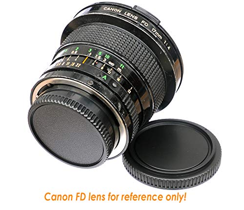 (2 Pack) Fd Mount Rear Lens, Fd Body Cover, Camera Body Protective Dust Cover, Fd Lens Cap, Fd Mount Back Cap, Fd Cap, Compatible With Canon F1 Ftb Tlb T90 T80 T70 T60 Al-1 Ae-1 F-1 Av-1 At-1 #TOP1