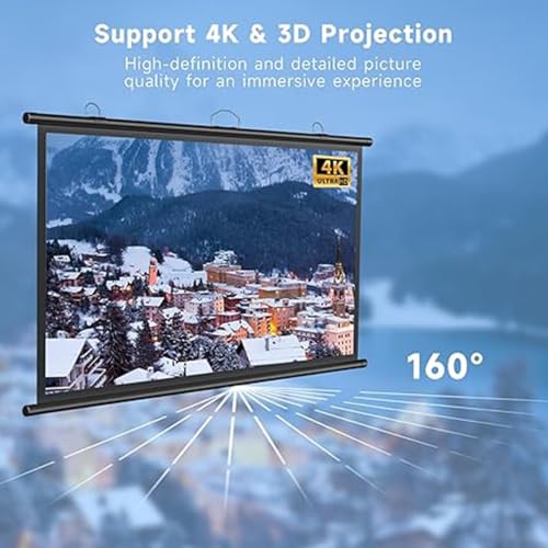 Pantalla Manual De Proyección 72 Pulgadas 16:9 miniatura 4