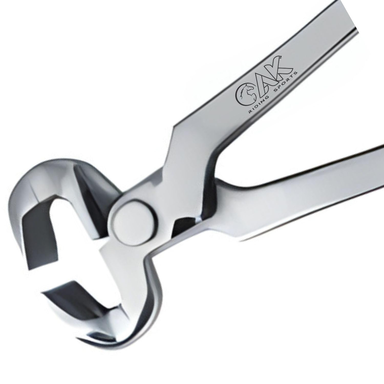 AK AKRS-6067 - Pinza per zoccoli in acciaio INOX massiccio, per cavalli, zoccoli, strumenti veterinari (argento, 38 cm)
