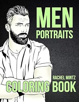 Paperback Men Portraits Coloring Book: Handsome Guys Hand Sketched For Adults to Color Book