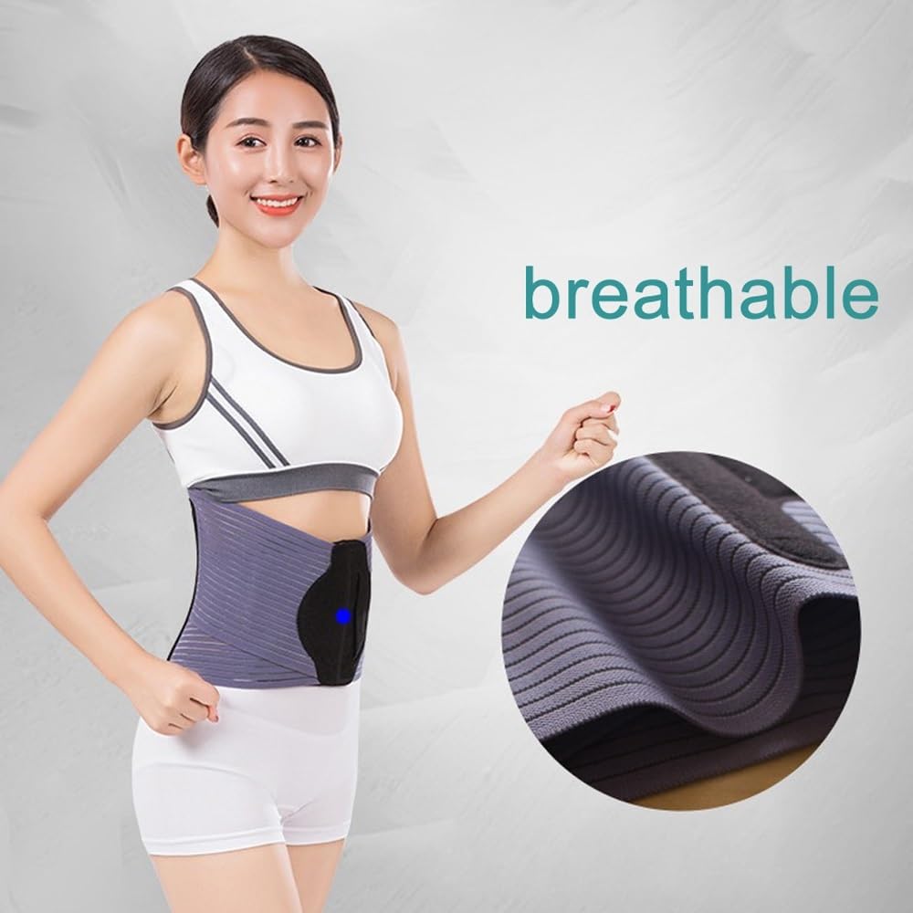 Faja Lumbar Transpirable para aliviar el Dolor, Hernia discal y ciática, cinturón ortopédico de descompresión para la Columna Vertebral, para Hombres y Mujeres.