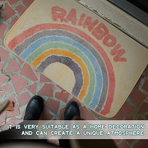 Artibetter Regenboog Deur Mat Welkom Entree Deurmatten Vloer Pads Vloer Tapijten Non Slip Gebied Tapijt Voor Home Office… - Image 5
