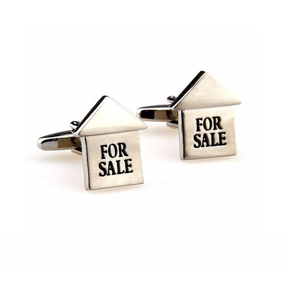 Charles William Men's Silver For Sale Real Estate Agent Cufflinks Property Investor