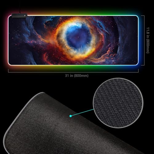RGB Galaxy Nebula Gaming Mouse Pad