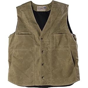 Men’s Waxed Water-Resistant Cotton  Vest www.denim.fit