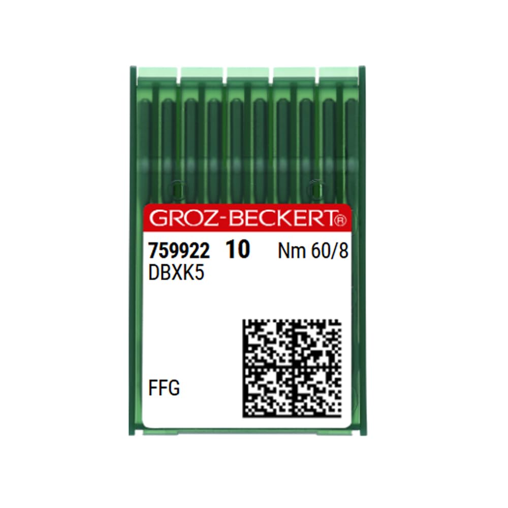 GROZ-BECKERT Aguja 100 Groz Beckert FFG/SES DBXK5 Agujas industriales para máquina de coser compatibles con Tajima Barudan SWF (8 (60))
