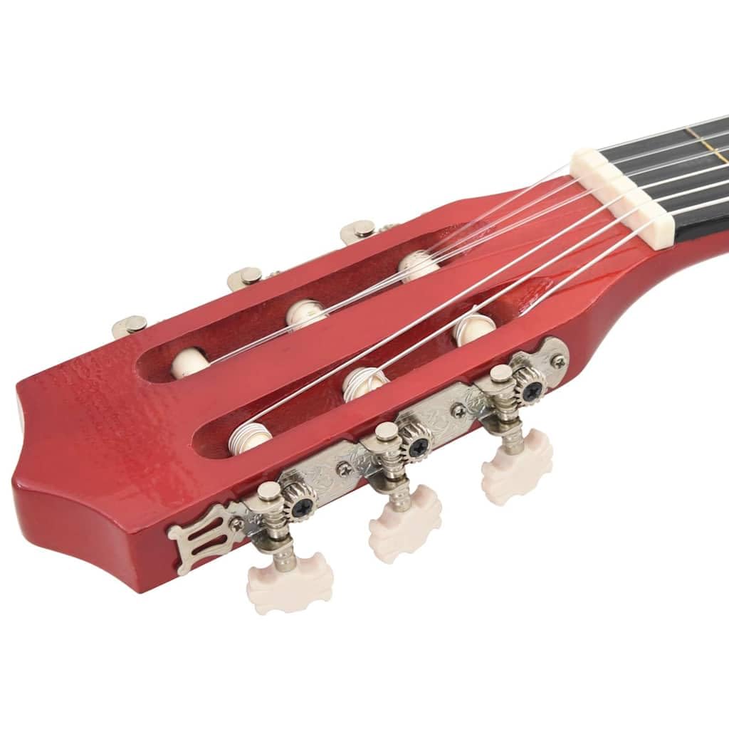 12 pezzi chitarra western acustica Cutaway 38 pollici con 6 corde in legno di tiglio, custodia per chitarra, accordatore, capotasto, plettro, tracolla, manovella per corde, supporto per