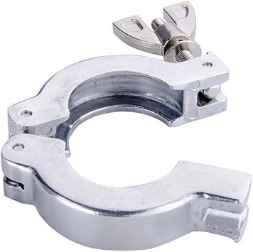 Hinge Clamp KF-10, KF-16 Vacuum Fittings, ISO-KF Flange Size NW10, NW-16 - Aluminum Wing Nut, Flange Quick Clamp for Vacuum Pipe
