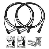 LQYLMY 2 PCS Truck Wheel ABS Speed Sensor Harness, ABS Brake Sensor Compatible with Volvo, Freightliner, Mack, Paccar, Peterbilt, Kenworth Replace # 4410328140, 4410326180