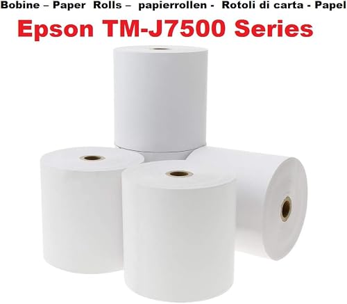20 Rouleaux de papier pour imprimante compatible epson tM-j 7500 