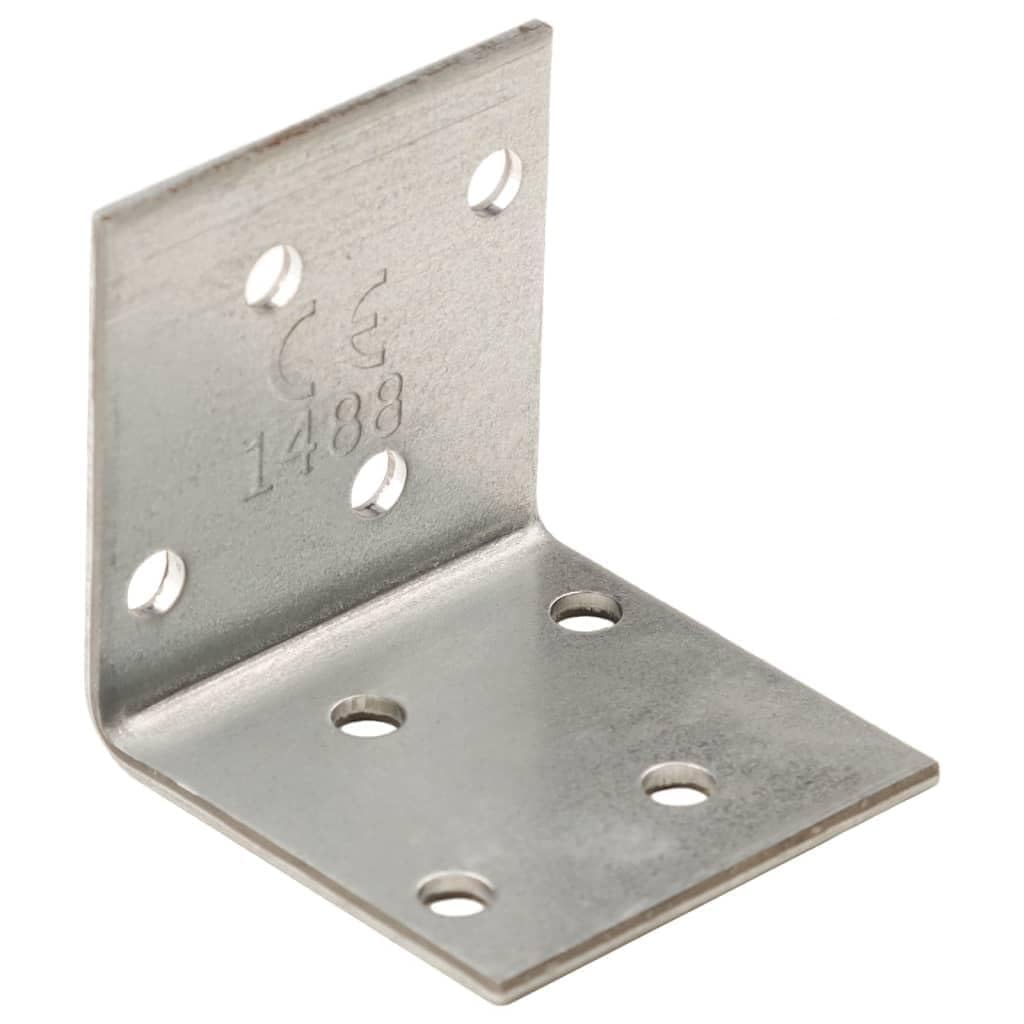 Home Articoli,Staffe Angolari 100 pz 2 mm 40x40x40 mm Acciaio Zincato, mobili per abiti