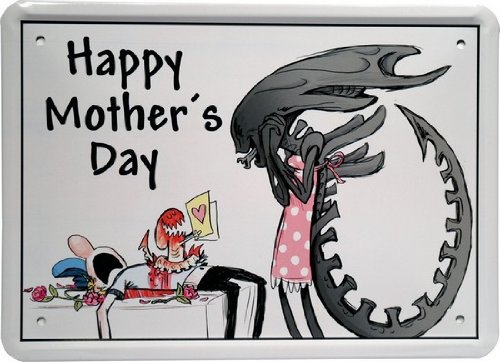 Metal Sign 15 x 21 CM Happy Mothers Day Quote Retro Vintage MJ 35, Pastel Tones