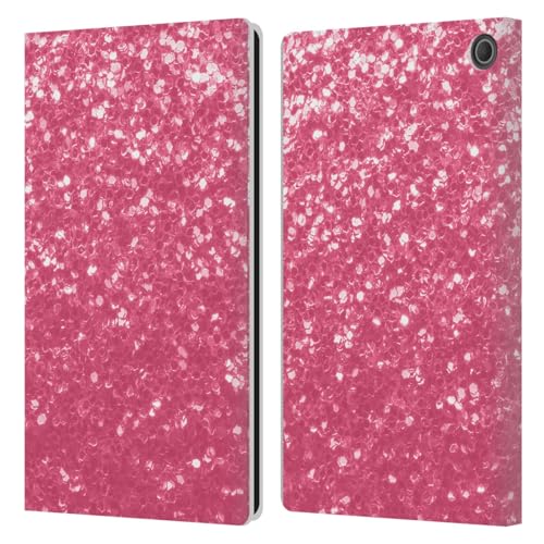Étui Portefeuille Amazon Fire Max 11 Coque Cuir Rose pour Bureau