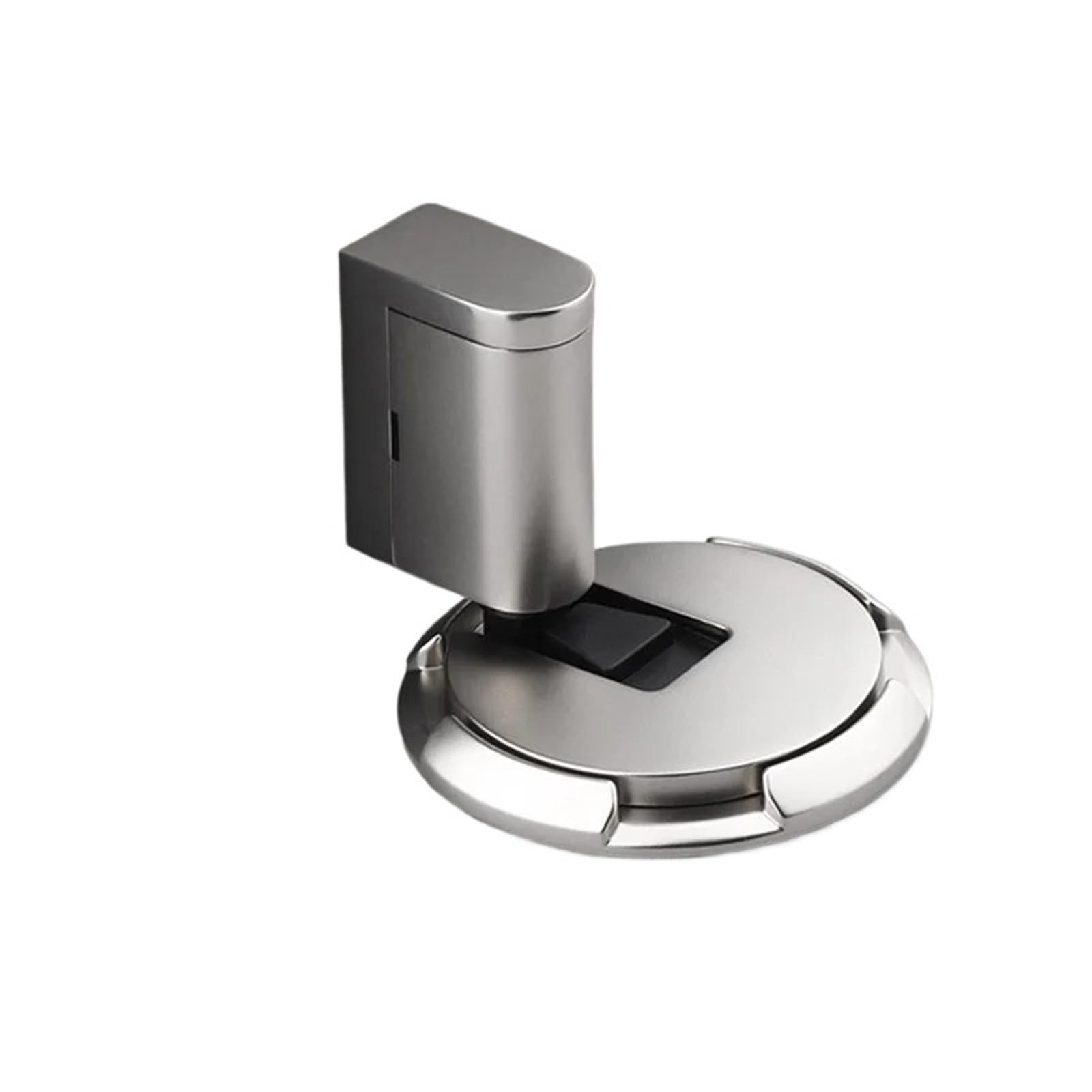 Kdhcvkz Silver 1Pcs Hole-Free Door Stopper Mechanical Push-Action Windproof Invisible Floor Stopper