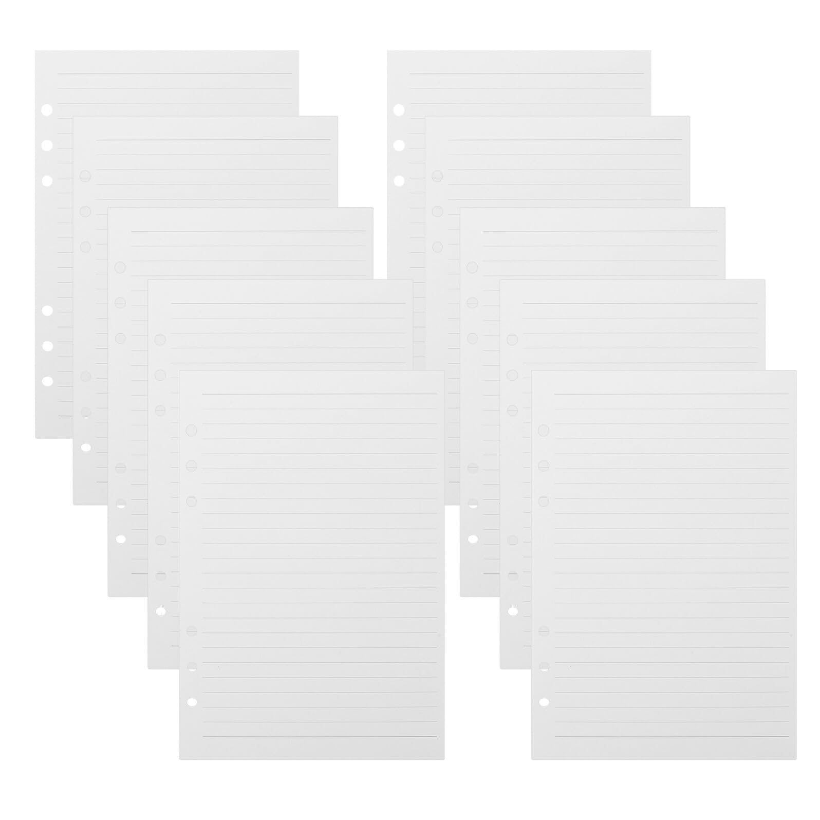 A5 Feuilles Mobiles de Papier Ligné 6 Anneaux 225 Feuilles Présent Rentrée