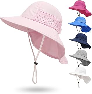 YAMEE Baby,Clothing,Baby Boys 0-24m,Accessories,Hats & Caps YAMEE Toddler Sun Hat Kids Beach Hat with Neck Flap UV Sun Protection Bucket Hat UPF 50+ Wide Brim Safari Fishing Hat for Baby, Toddler, Kid