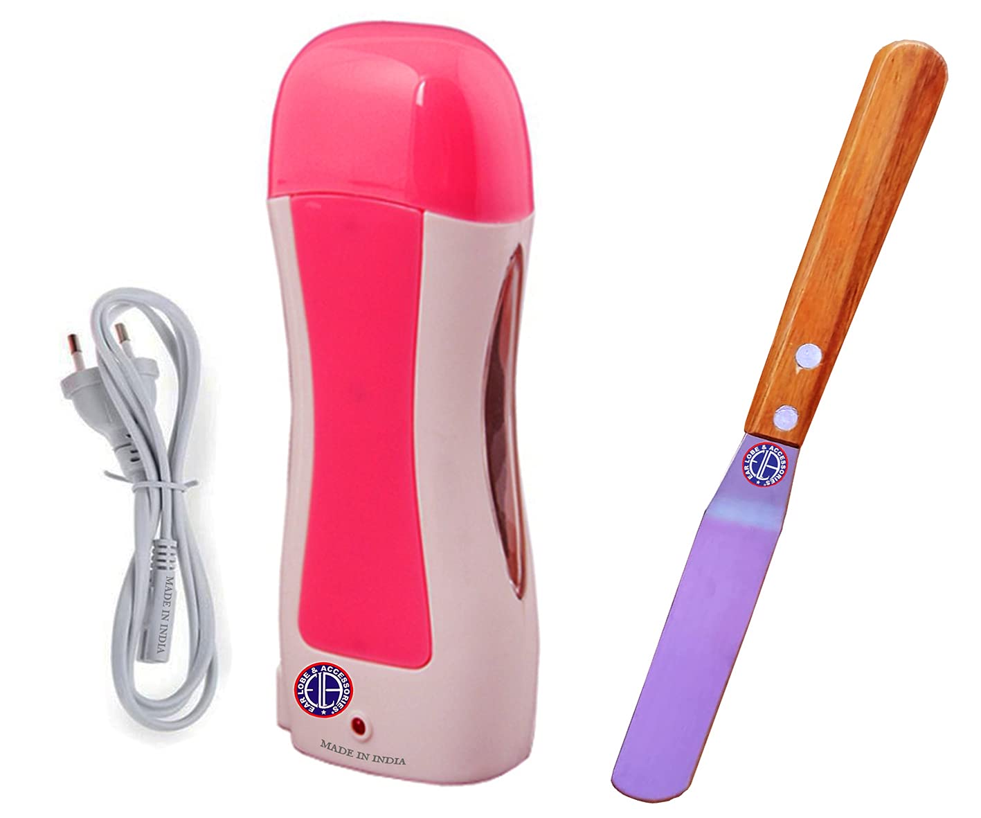 [Ear Lobe & Accessories] Waxing Combo Pack (1 Depilatory Wax Warmer/Heater | 1 Woden Handle Wax Knife)