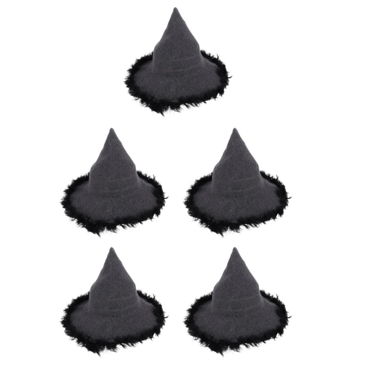 Tofficu 5 Piezas Gorro de Punto Cálido para Hombre de Lana, Estilo Vintage
