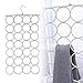 WINOMO 2 Pcs Scarf Hanger Organizer Holder, Multifunctional 28 Count Loops Scarf Racks, Tie Racks Closet Organizer and Storage (Mixed Color)