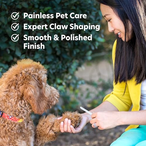 BONA FIDE BEAUTY Krallenschleifer für Hunde, Trimmen & Formen - Sanfter, Schmerzfreier Krallenschleifer - Ideal für Hunde, Katzen, Vögel - Krallenfeile Hund aus Tschechischem Premium Glas