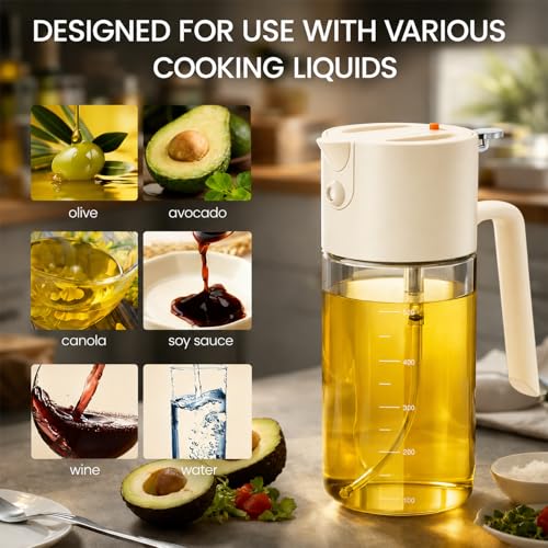 Costop Oil Sprayer for Cooking, 2025 Large Advanced Olive Oil Dispenser Bottle,500ml/17oz - image 7