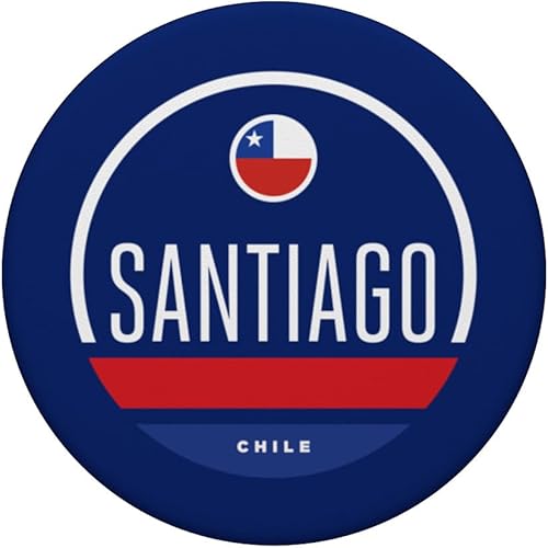 Miniatura 3 de Santiago Chile Graphic Flag PopSockets Swappable PopGrip