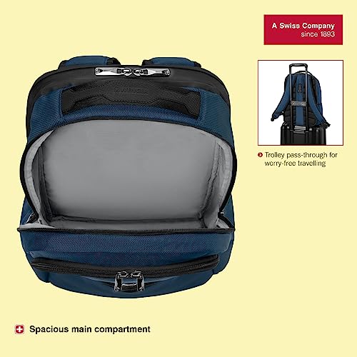 Image of WENGER XE Resist, 16-inch Laptop Backpack (23 liters), 44 cm, Recycled Polyester PVC, Ocean Blue, 612738, Tablet Pocket | Swiss Designed - A Brand of Victorinox