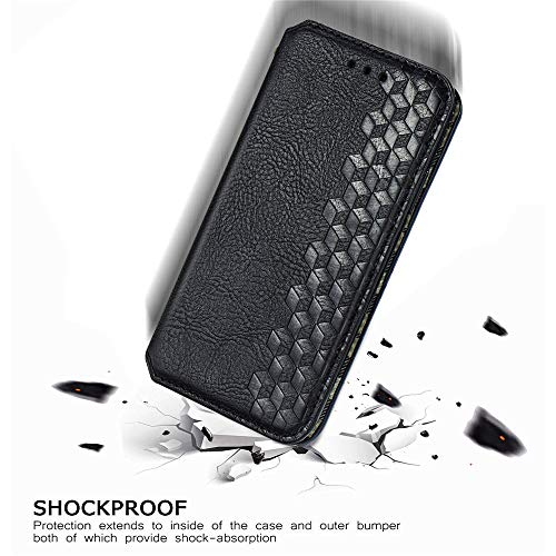 Capa carteira XYX para Moto Edge, [diamante em relevo][fecho magnético] Capa de couro PU premium com