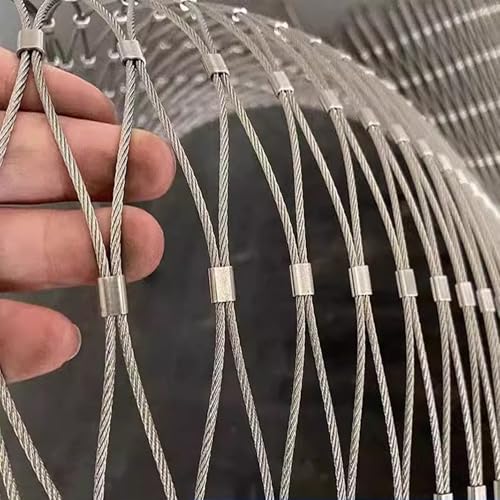 Grillage métallique tissé en inox 304 flexible de 2.5mm pour aménagement extérieur haut de gamme