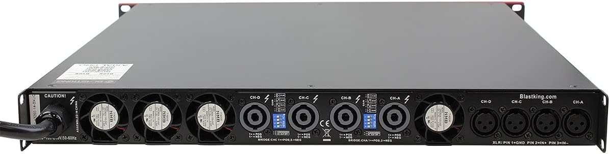 Blastking D16K 16000 Watt 4 Channel Class-D Professional Power Amplifier